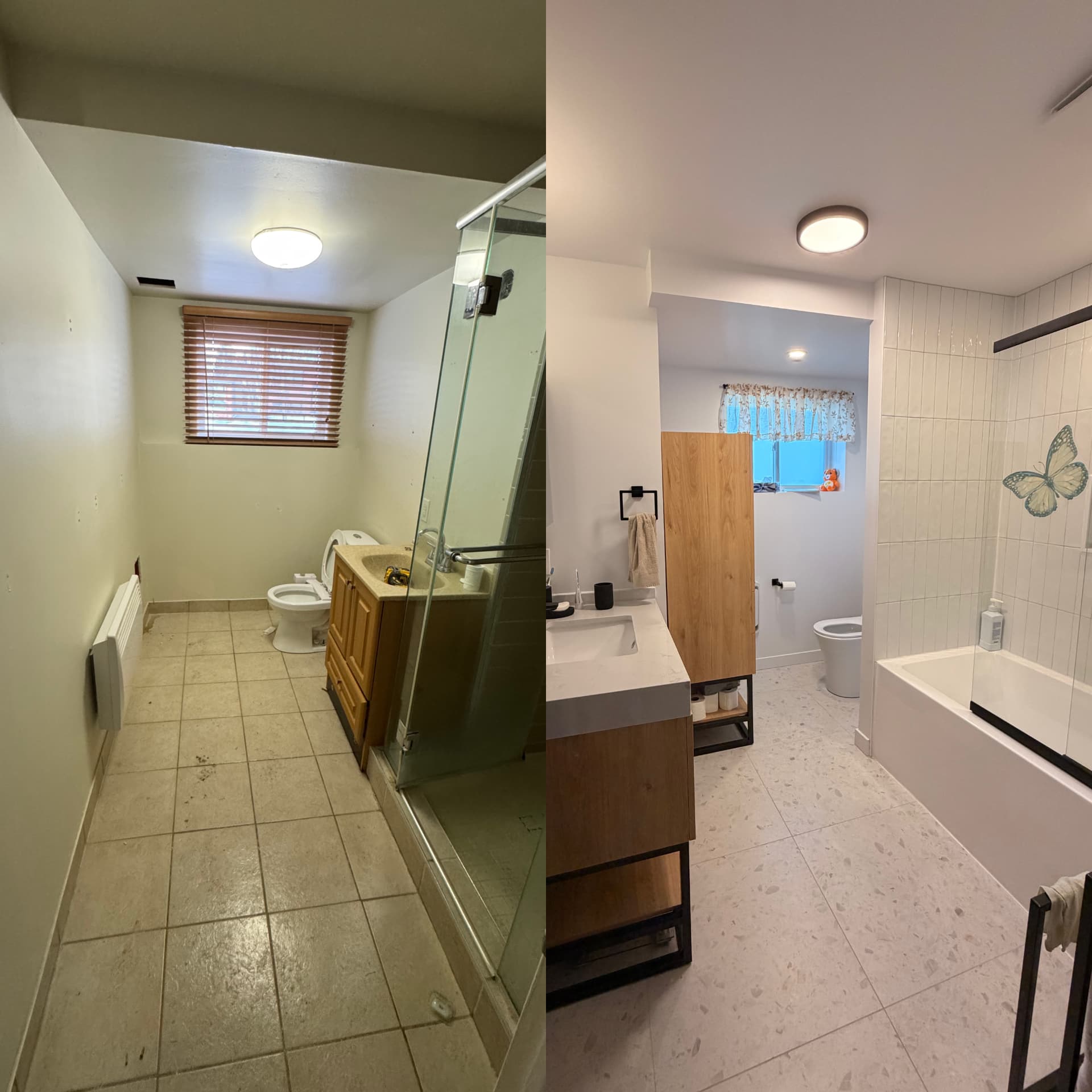 Salle de bain de sous-sol — projet réalisé par LAFARGE Construction et Rénovation Inc.